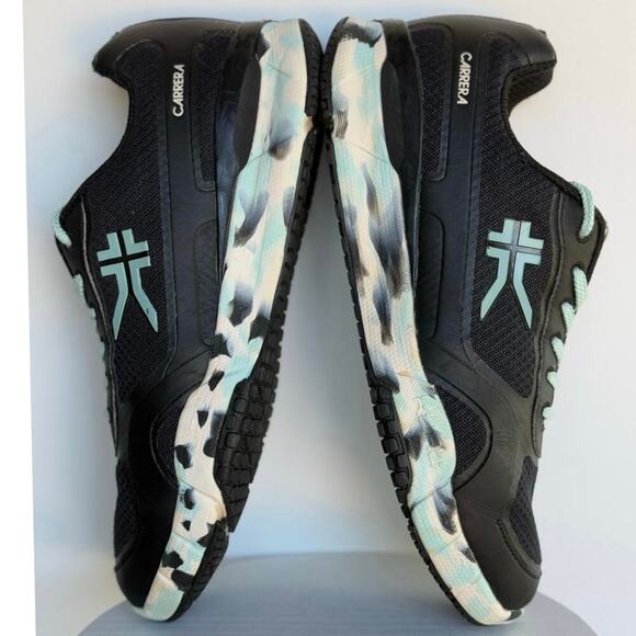 Kuru Carrera Womens 9.5 Comfort Running, Walking Sneakers Black, Sky Blue 9.5 - Picture 4 of 9